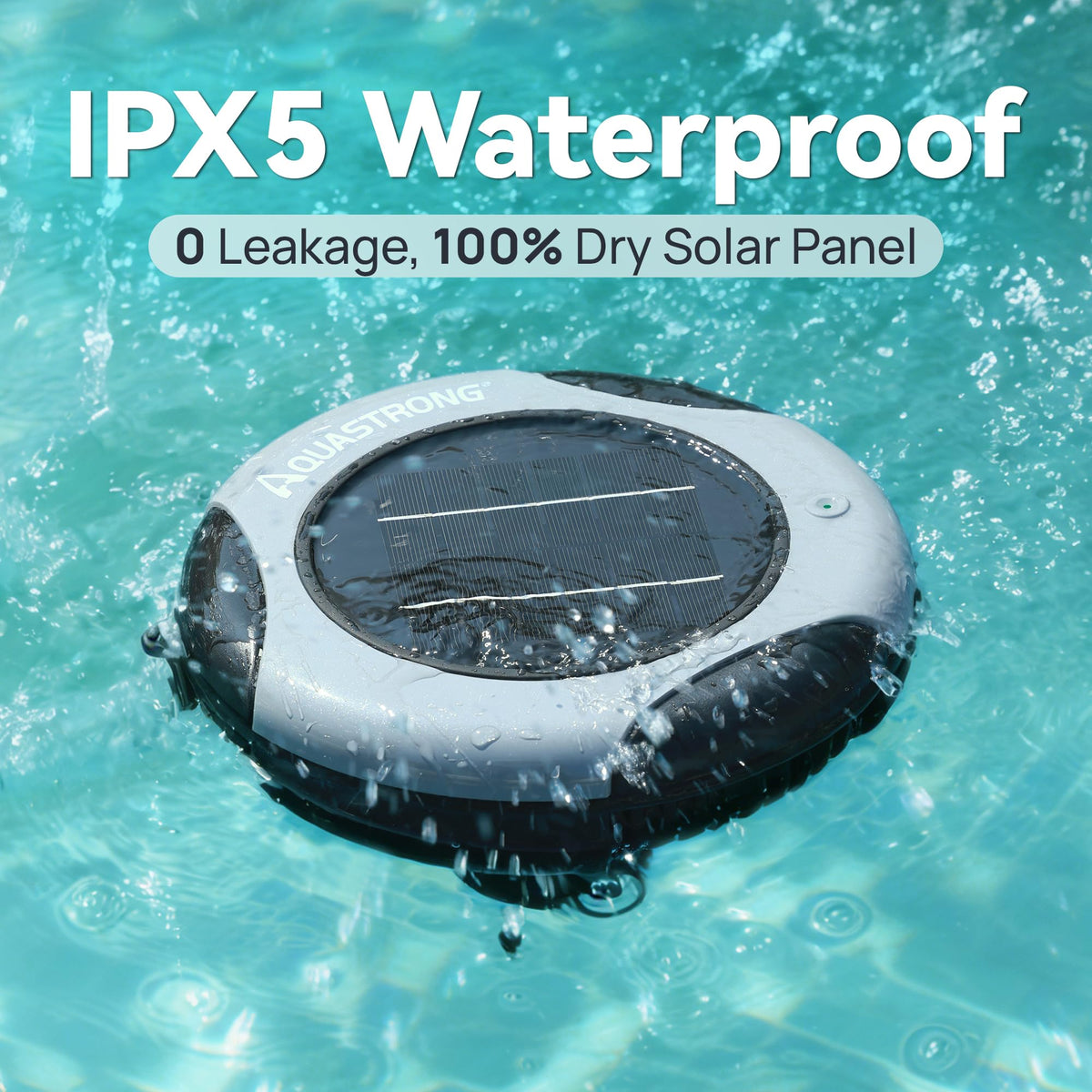 AQUASTRONG waterproof float safeguards operation and signals activity