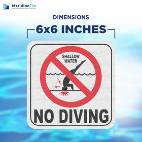 Aquatic Custom Tile skid-resistant sign boosts safety on wet pool surfaces.