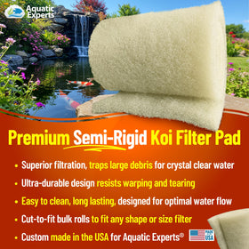 Aquatic Experts pond filter pad roll for bulk savings in filtration