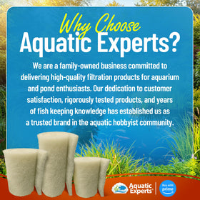 Aquatic Experts beige filter pad ready for koi ponds and water gardens