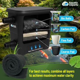 Latex-coated surface detail of Aquatic Experts Classic Koi Pond Filter Pad Coarse