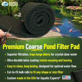 Close-up texture of Aquatic Experts Classic Koi Pond Filter Pad Coarse