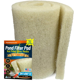 Aquatic Experts cream coarse pond filter pad bulk roll ready for custom sizing