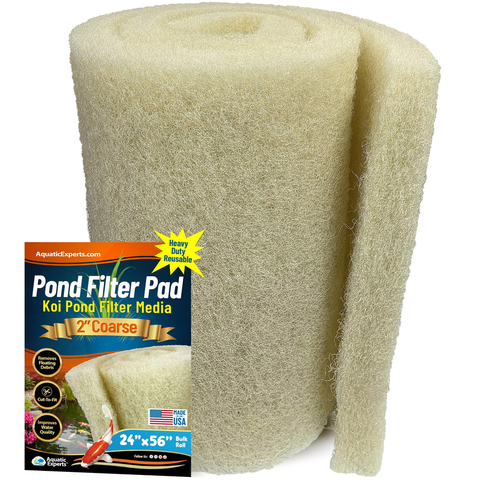 Aquatic Experts cream coarse pond filter pad bulk roll ready for custom sizing