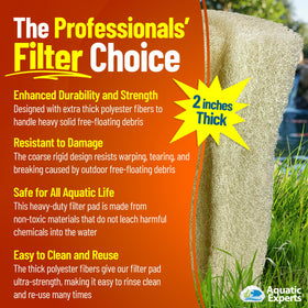 Aquatic Experts bulk pack pond filter pad for budget friendly upgrades