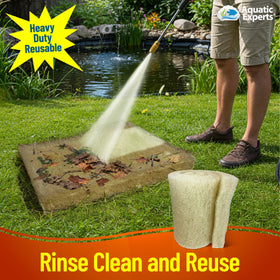 Durable and reusable Aquatic Experts pond filter pad resisting warping and tearing