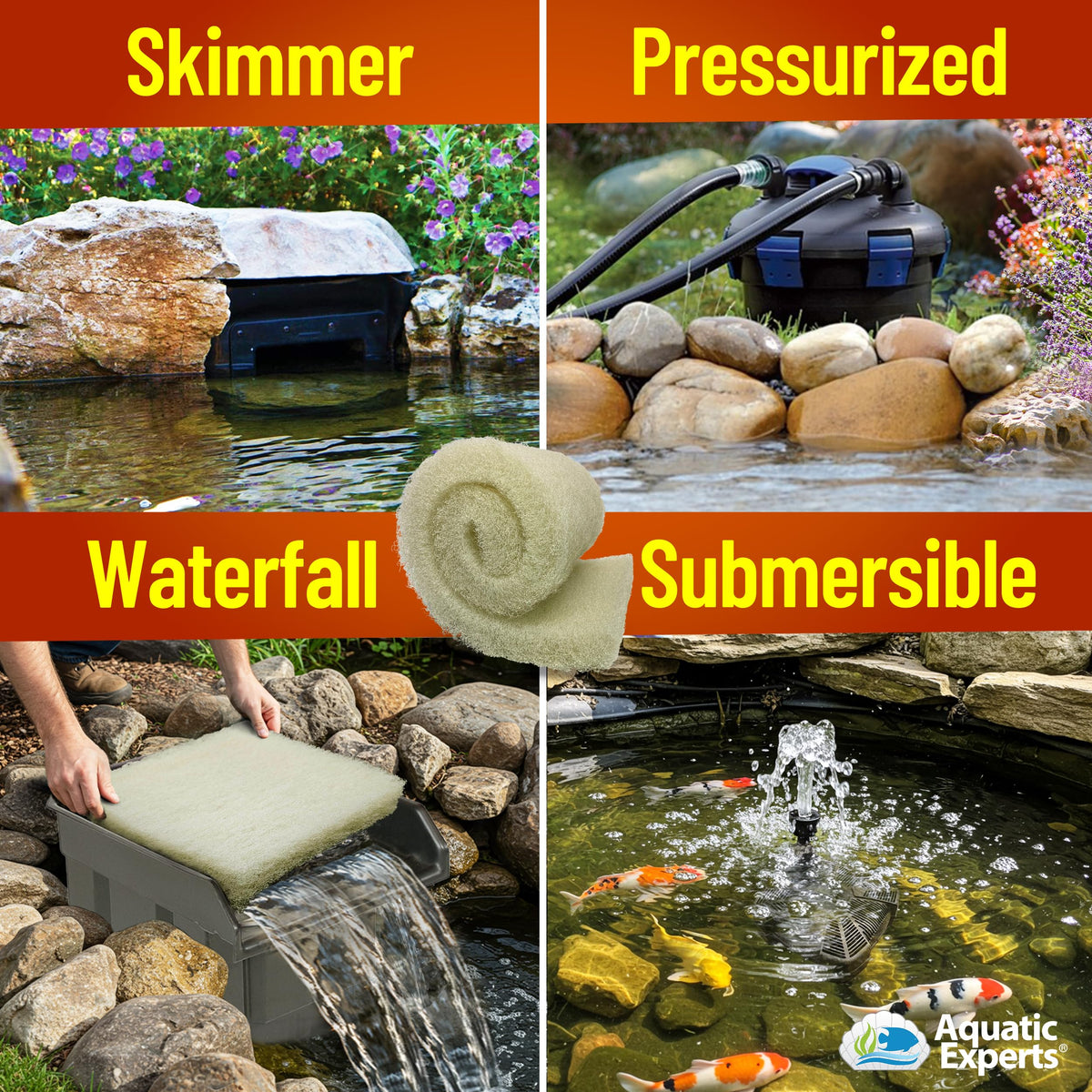 Aquatic Experts koi pond filter pad designed for reliable mechanical filtration