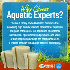 Aquatic Experts pond filter pad installs easily and rinses clean for reuse