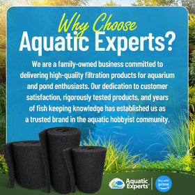 Environmentally friendly pond media roll suitable for ponds and aquariums.