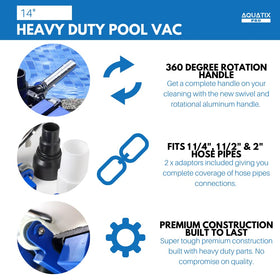 Aquatix Pro bottom brush for focused surface cleaning.