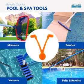 Aquatix Pro butterfly V clips 12-pack bundled for season-long use.
