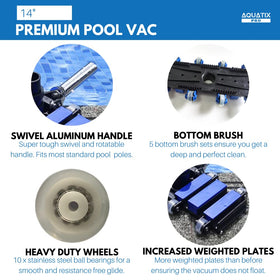 Aquatix Pro eight weighted plates for stable tracking.