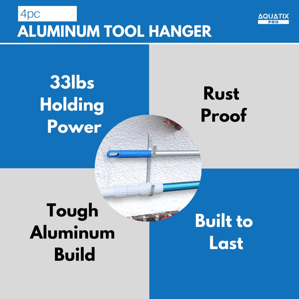 Aquatix Pro hanger beside fence or deck for versatile storage