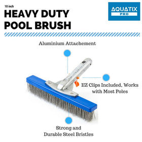 Aquatix Pro brush compatible with standard 1-1/4-inch poles.
