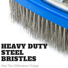 Aquatix Pro bristles resist wear for durable pool maintenance.