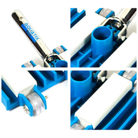 Compatible with standard hoses and poles for easy setup.