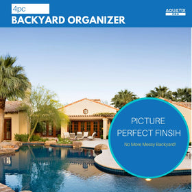 Aquatix Pro rust-proof aluminum hanger shown resisting weather