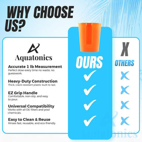 Aquatonics de powder measure scoop designed for precise dosing and durable use.