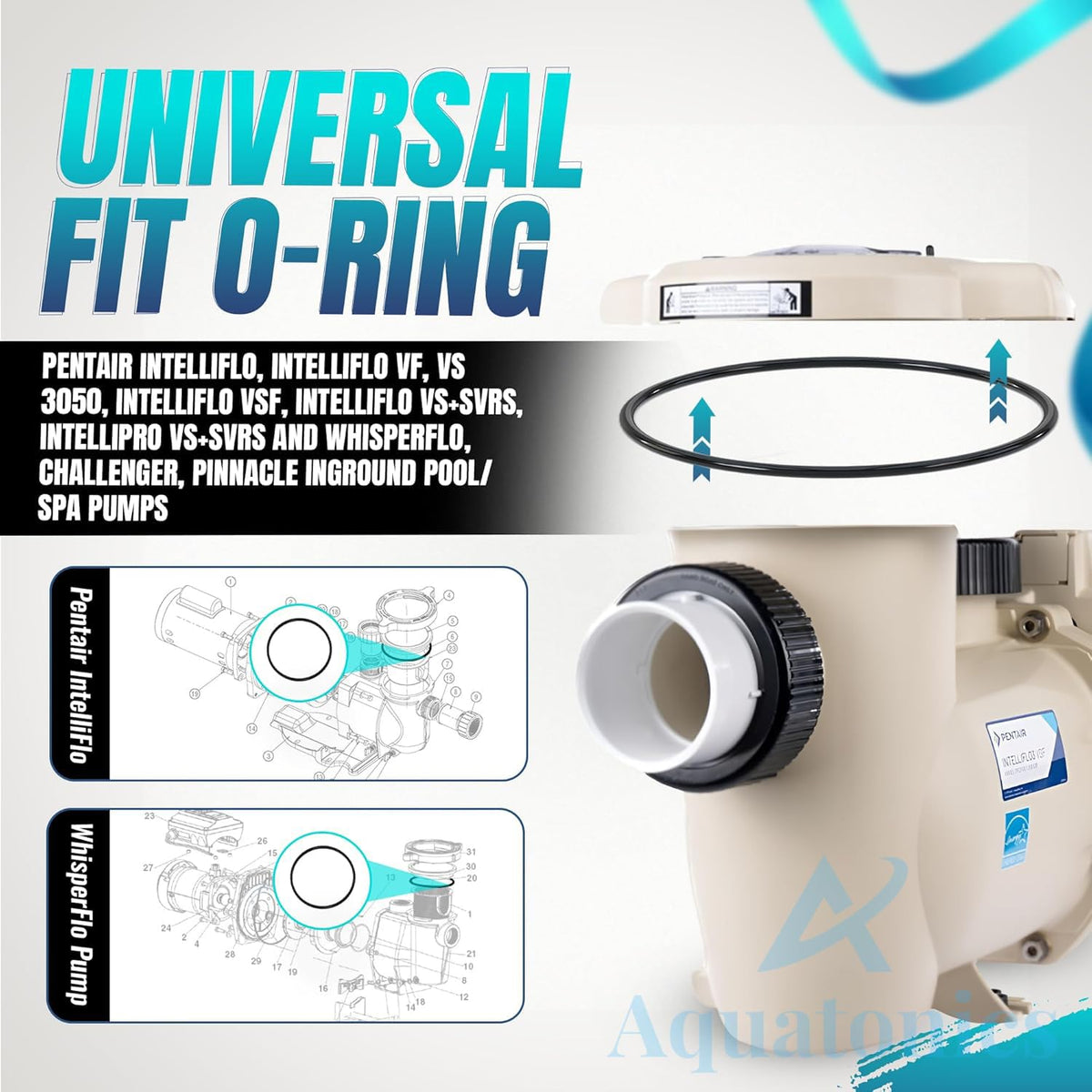 Aquatonics durable rubber o-ring closeup showcasing wear resistance and long-lasting performance.