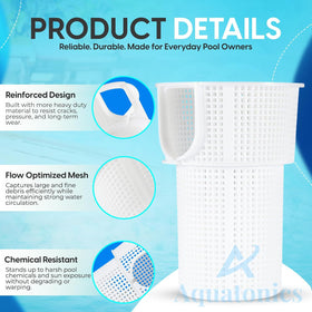 Aquatonics 355667 sturdy plastic design supports compatible inground pumps.