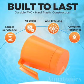 Aquatonics soda ash and stabilizer measuring scoop supports consistent chemical dosing.