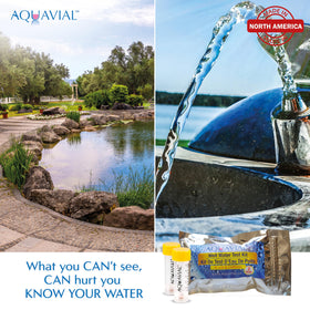 AquaVial color chart guides clear E. coli results.
