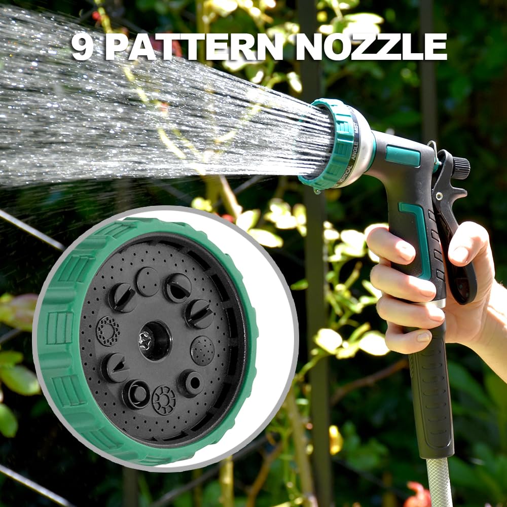 AQUAZILLA 180-degree swivel bracket for full garden coverage.