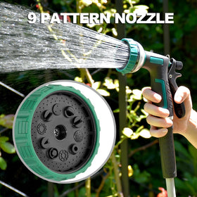 AQUAZILLA 180-degree swivel bracket for full garden coverage.