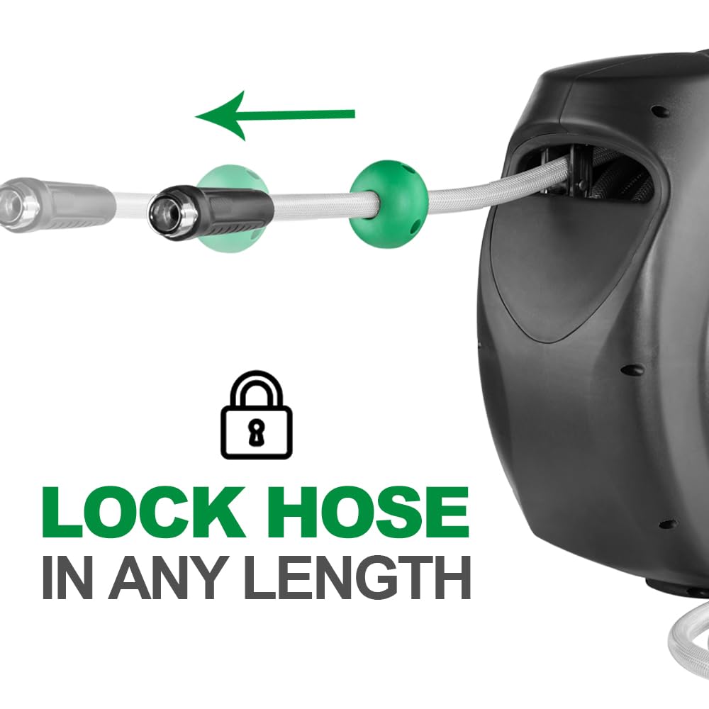 AQUAZILLA 6ft leader hose included for flexible reach during setup.