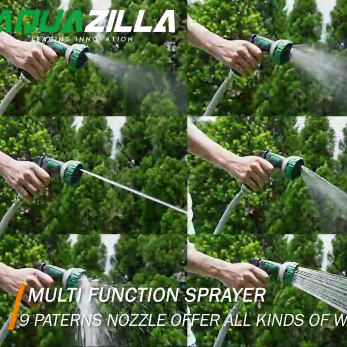 AQUAZILLA 6ft leader hose connects securely for a clean, leak-free setup.