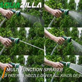 AQUAZILLA 6ft leader hose connects securely for a clean, leak-free setup.