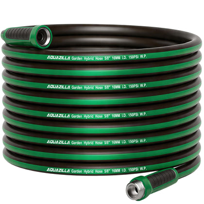 AQUAZILLA garden hose with 125 ft extended length for full yard coverage and efficient watering