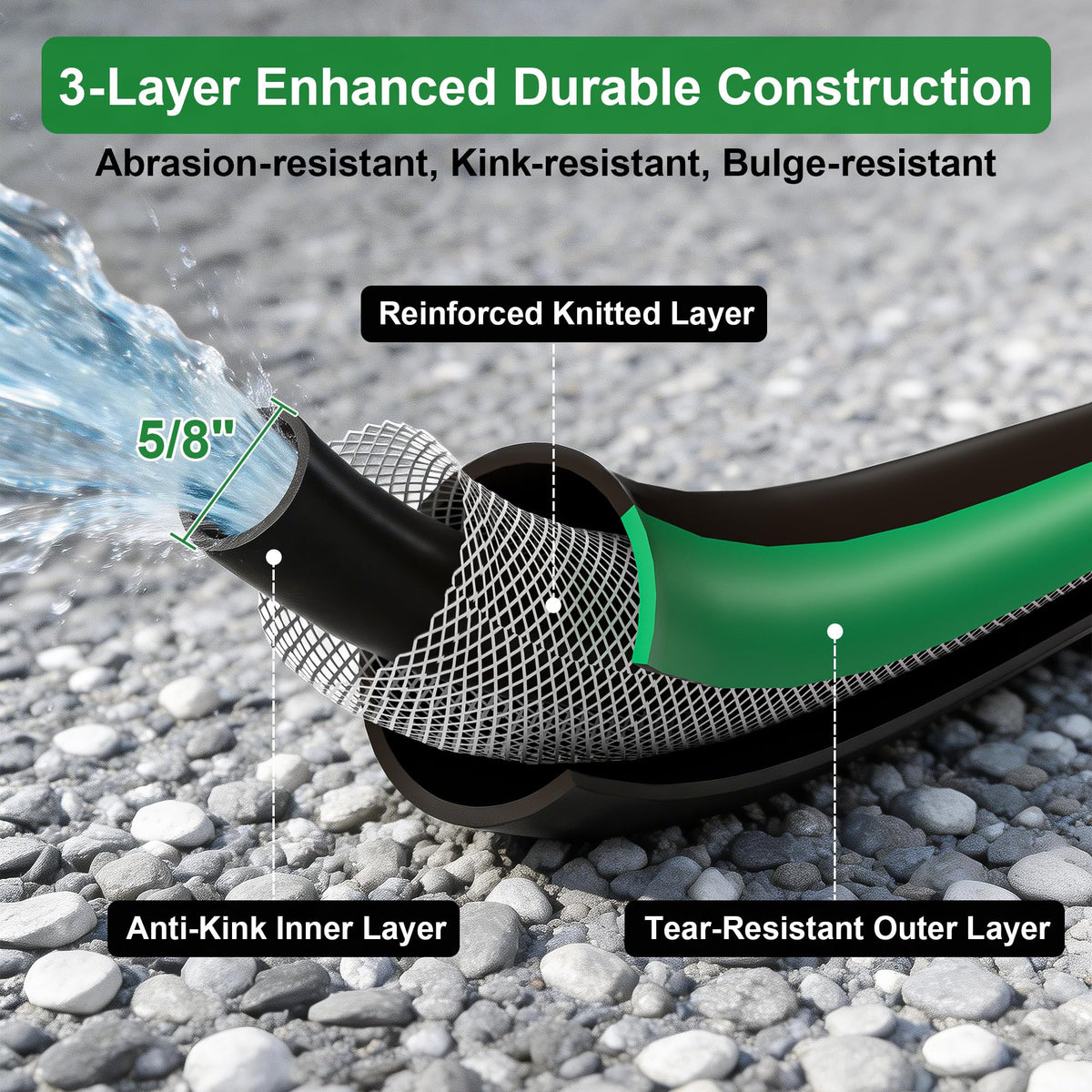 AQUAZILLA leak-proof aluminum connectors prevent drips and ensure stable faucet connections