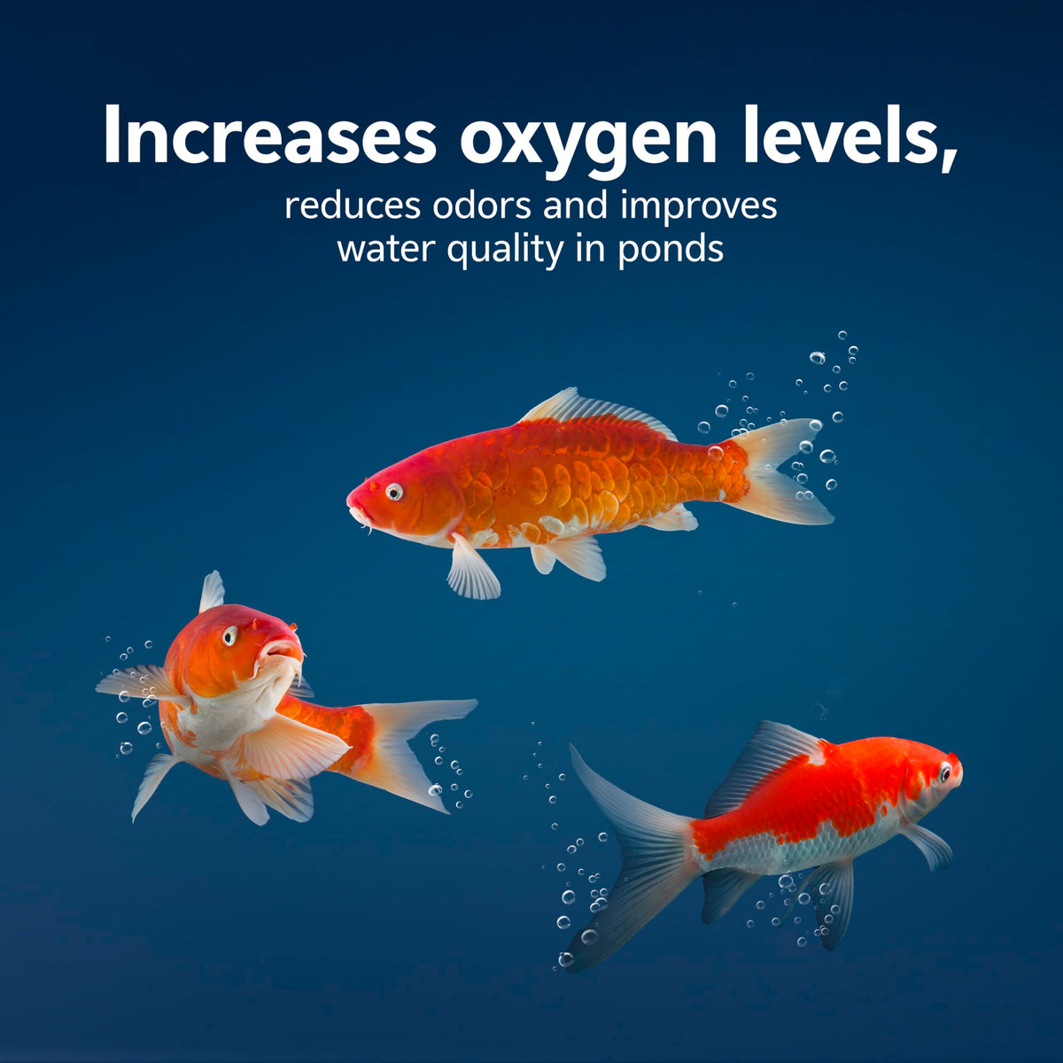 Aqueon PURE Sludge Bomb creates clarifying effect in pond water.