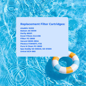 AQUIVEX 6000-383A filtration area provides extended cleaning cycles