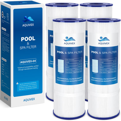 AQUIVEX CCP320 cartridge package demonstrates compatibility and 320 sq ft filtration capacity