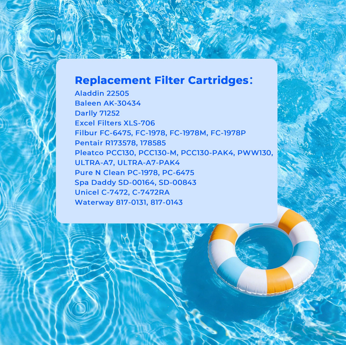 AQUIVEX CCP520 cartridge being installed in pool filter housing