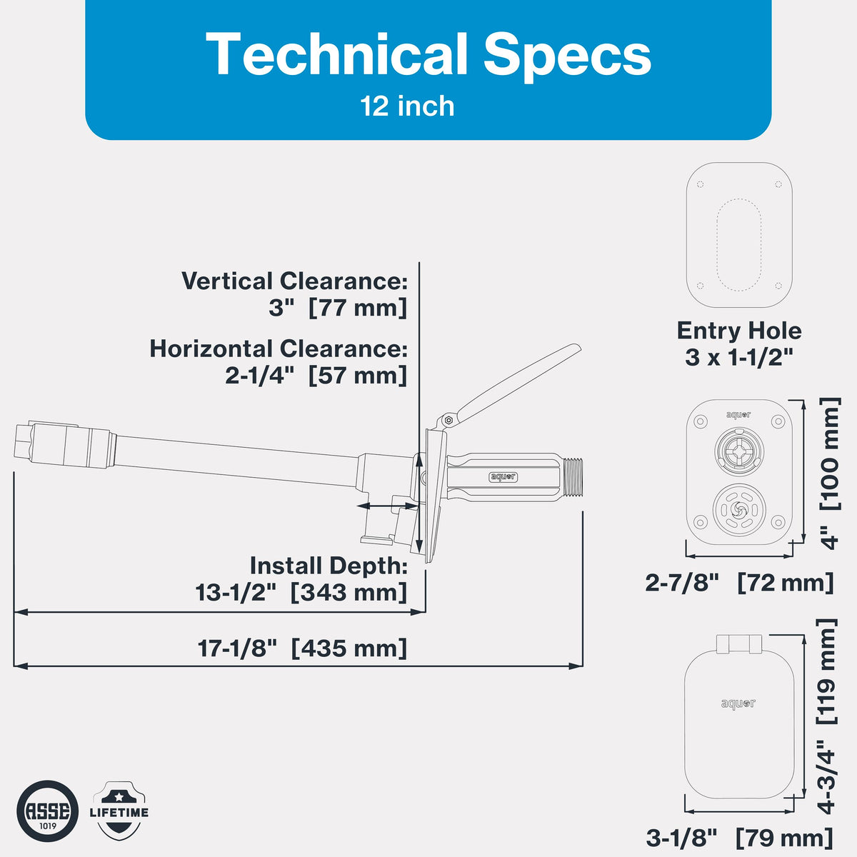 Installation guide included with Aquor hydrant for easy setup