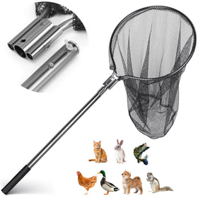 AQWXC Catch Net extended-handle for safer poultry capture.