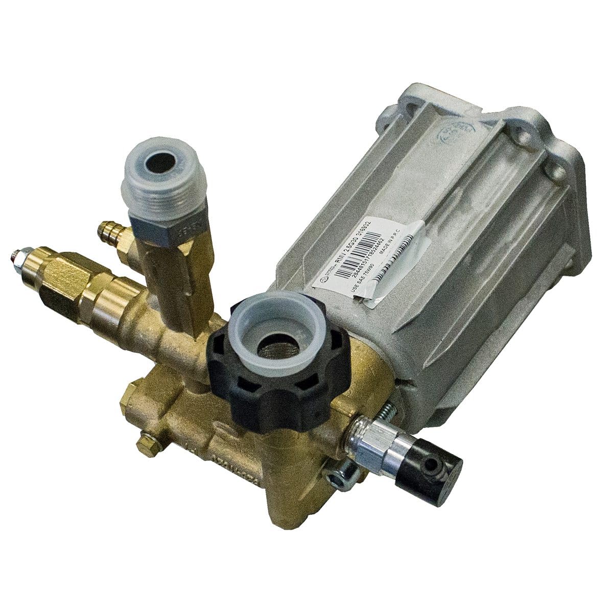 AR Annovi Reverberi RMV25G30D-EZ pump side view emphasizes sleek profile and robust construction.