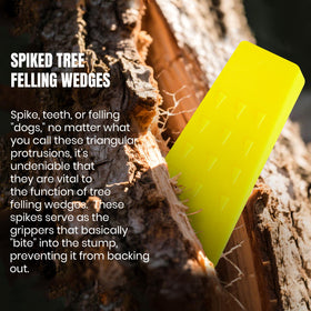 AR-PRO 10-inch felling wedge in action guiding a tree's direction.