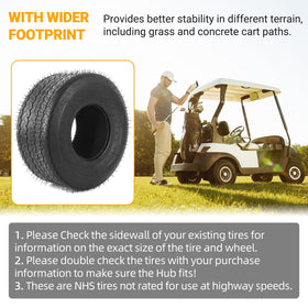 AR-PRO 18x8.50-8 tread on grass demonstrates traction and stability on turf paths