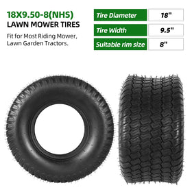 Close-up of AR-PRO tread showing turf-friendly shallow design.