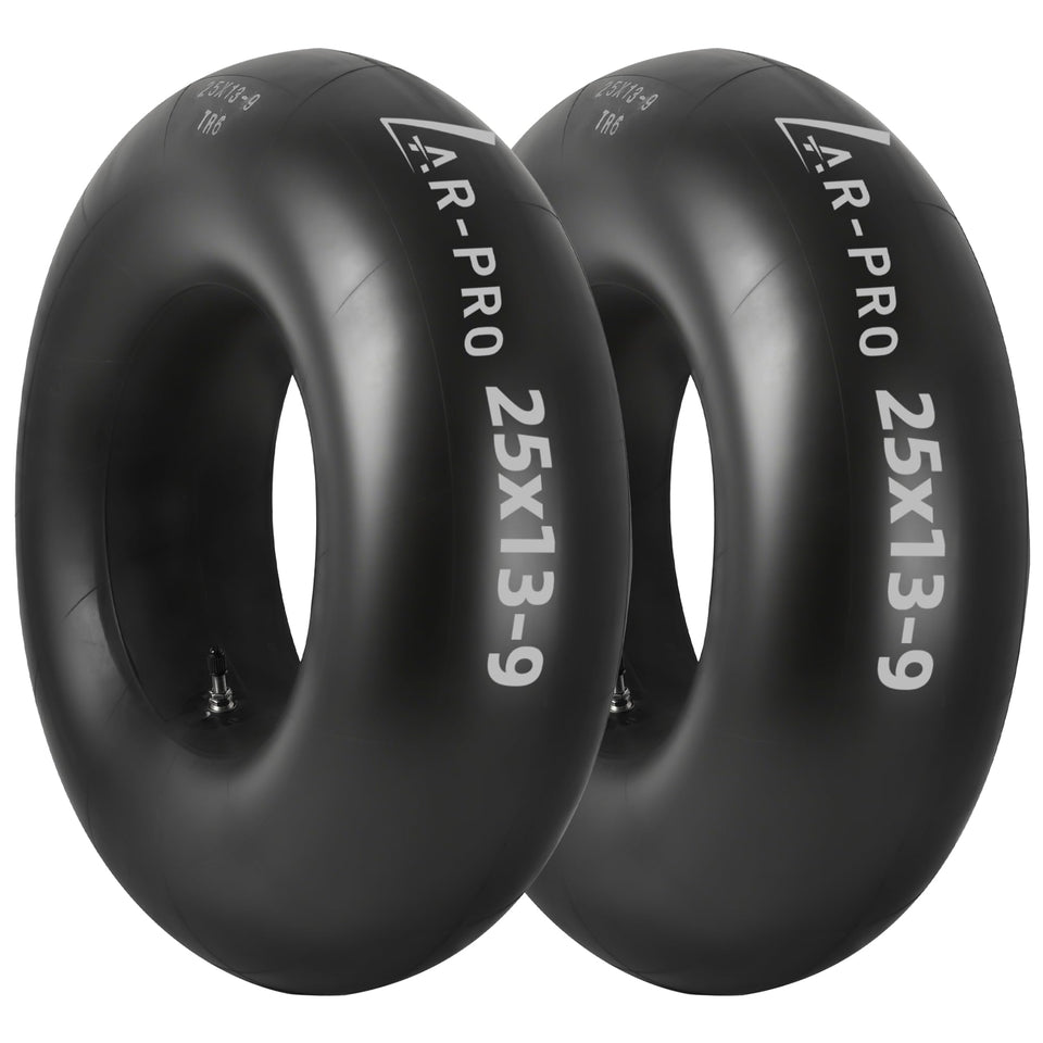 AR-PRO 25x13x9 inner tube with TR6 stem enables reliable inflation for rugged ATV tires.