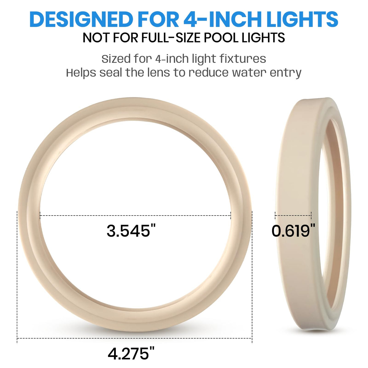 AR-PRO 2-pack silicone sealing ring simplifies replacement during routine maintenance.