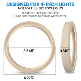 AR-PRO 2-pack silicone sealing ring simplifies replacement during routine maintenance.