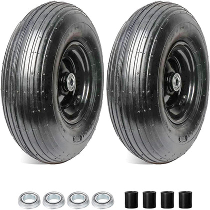 AR-PRO 4.00-6 tire wheel assembly for wheelbarrows with stable traction