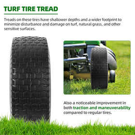 AR-PRO solid tire delivers 400 lb load capacity per wheel for mowing tasks.