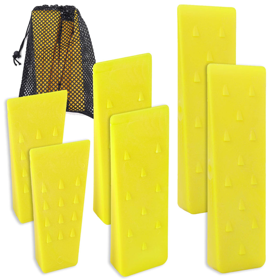 AR-PRO 6-pack tree wedges with storage bag laid out for organized field work.