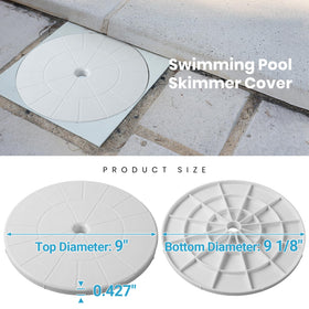 AR-PRO 9-inch lid, white, side view highlighting edge and rim
